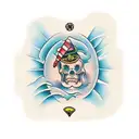 fingerprint tattoo design idea