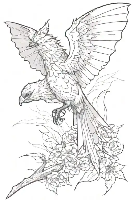 And maybe there is something higher What distinguishes a bird from a bat? Maybe the wings are different, but there will be no difference tattoo design idea