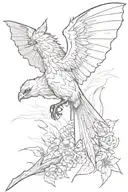 And maybe there is something higher What distinguishes a bird from a bat? Maybe the wings are different, but there will be no difference tattoo design idea