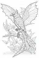 And maybe there is something higher What distinguishes a bird from a bat? Maybe the wings are different, but there will be no difference tattoo design idea