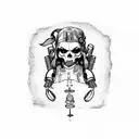 caveira Harley Davidson  tattoo design idea