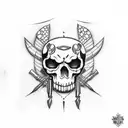 caveira Harley Davidson  tattoo design idea