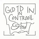god is in control tattoo design idea