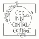 god is in control tattoo design idea