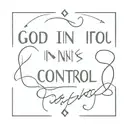 god is in control tattoo design idea