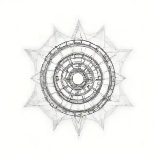 ironman arc reactor tattoo design idea
