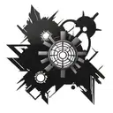 arc reactor post apocalyptic tattoo design idea