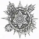 arc reactor post apocalyptic tattoo design idea