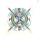  Rustic Christian Cross that includes Phillipians 4:6-7 verse tattoo design idea