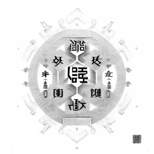 "Fear God" in chinese letters.  tattoo design idea