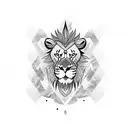 soccer, heart, lion tattoo design idea