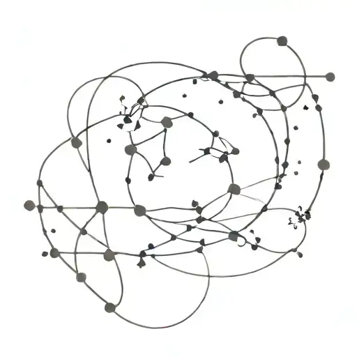 pisces constellation tattoo design idea