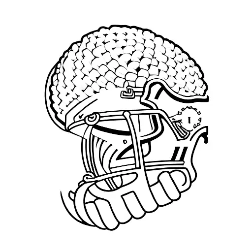 american football  tattoo design idea