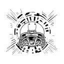 american football  tattoo design idea