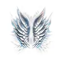 angel wings tattoo design idea