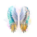 angel wings tattoo design idea