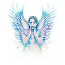 angel wings tattoo design idea