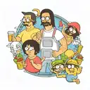Bob's Burgers tattoo design idea