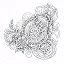 00:00 tattoo design idea