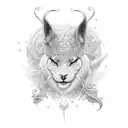 rose on fire tattoo design idea