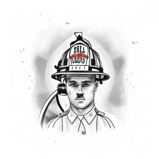 firefighter  tattoo design idea