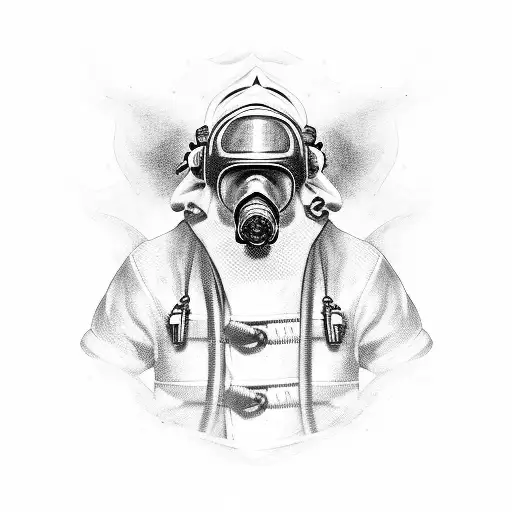 firefighter  tattoo design idea