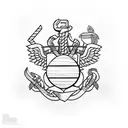 usmc marine tattoo design idea