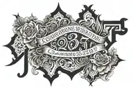 2 Corinthians 3:17 Bible Verse tattoo design idea