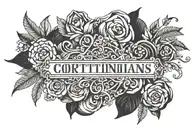 2 Corinthians 3:17 Bible Verse tattoo design idea