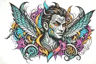 Lucifer rathore   tattoo design idea