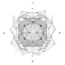 circle, triangle, square, diamonds, mandala tattoo design idea