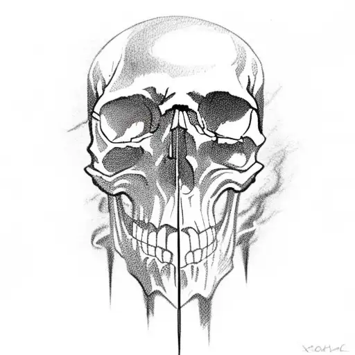 A skull with crossed welding torches and the phrase 'Death Before Dishonor' tattoo design idea