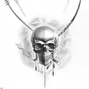A skull with crossed welding torches and the phrase 'Death Before Dishonor' tattoo design idea