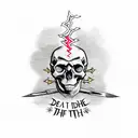 A skull with crossed welding torches and the phrase 'Death Before Dishonor' tattoo design idea