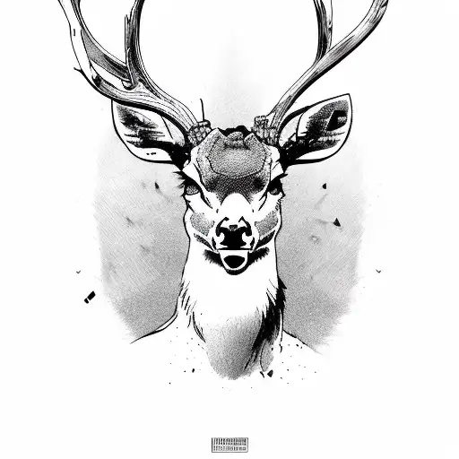 Deer Skull tattoo. #deer #deerskullguy #deerskulltattoo #huntingdeer #... |  TikTok