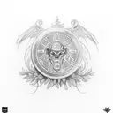 Saab 9-3 sedan tattoo design idea