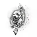 Saab 9-3 sedan tattoo design idea