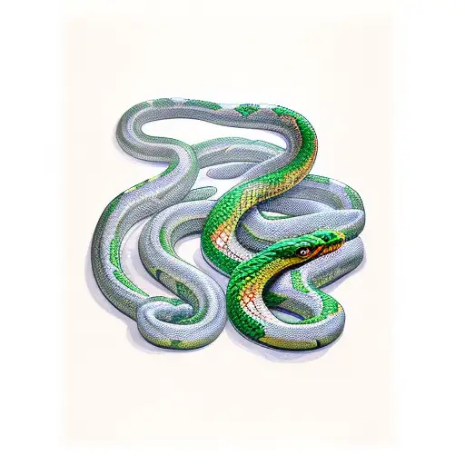 hydra snake in the sleeves  tattoo design idea