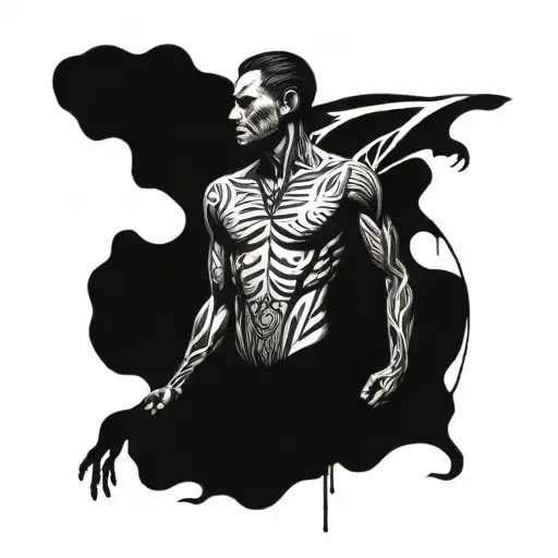 male slave tattoo design idea