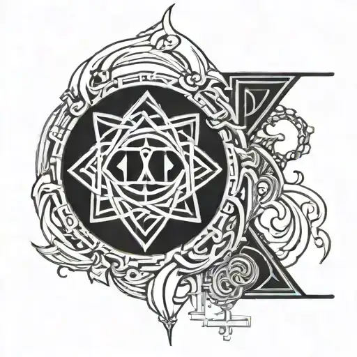 submissive slave symbol tattoo design idea
