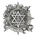 submissive slave symbol tattoo design idea