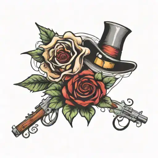 Bonnie and clyde matching tattoos for partners tattoo tattoo design idea