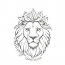 Half lion face and half tree forearm tattoo tattoo design idea