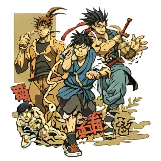 1. Hajime No Ippo 2. Japanese Culture (Rural for wg, Okinawa) 3. Eminem 4. Peace 5. Demon Slayer 6. Running tattoo design idea