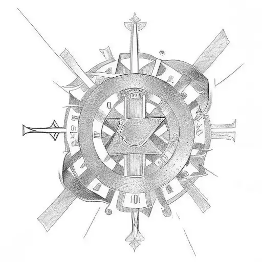 roman numerals ancient  tattoo design idea