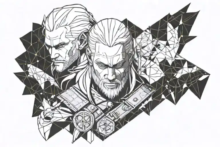 witcher geralt tattoo design idea