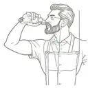 bartender shaker tattoo design idea