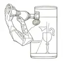 bartender shaker tattoo design idea