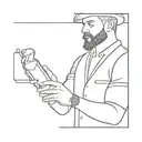 bartender shaker tattoo design idea