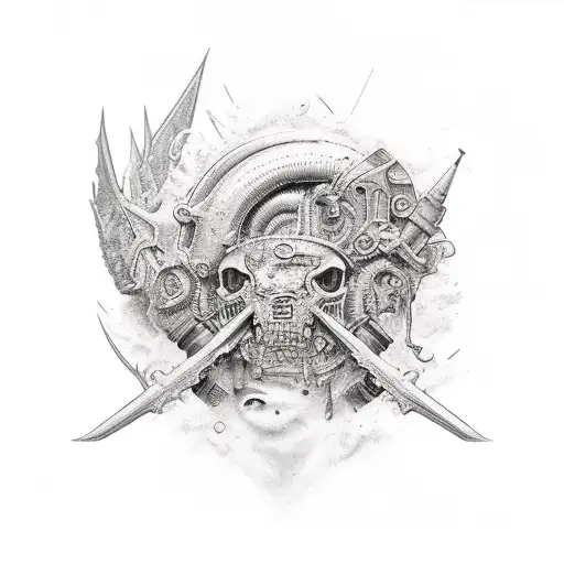 aAcrypto punk tattoo design idea